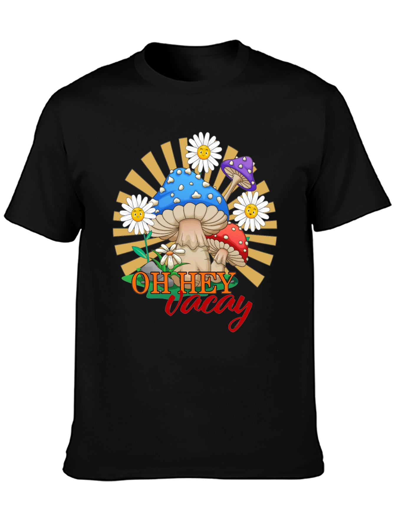 Oh Hey Vacay Mushroom Graphic Tee
