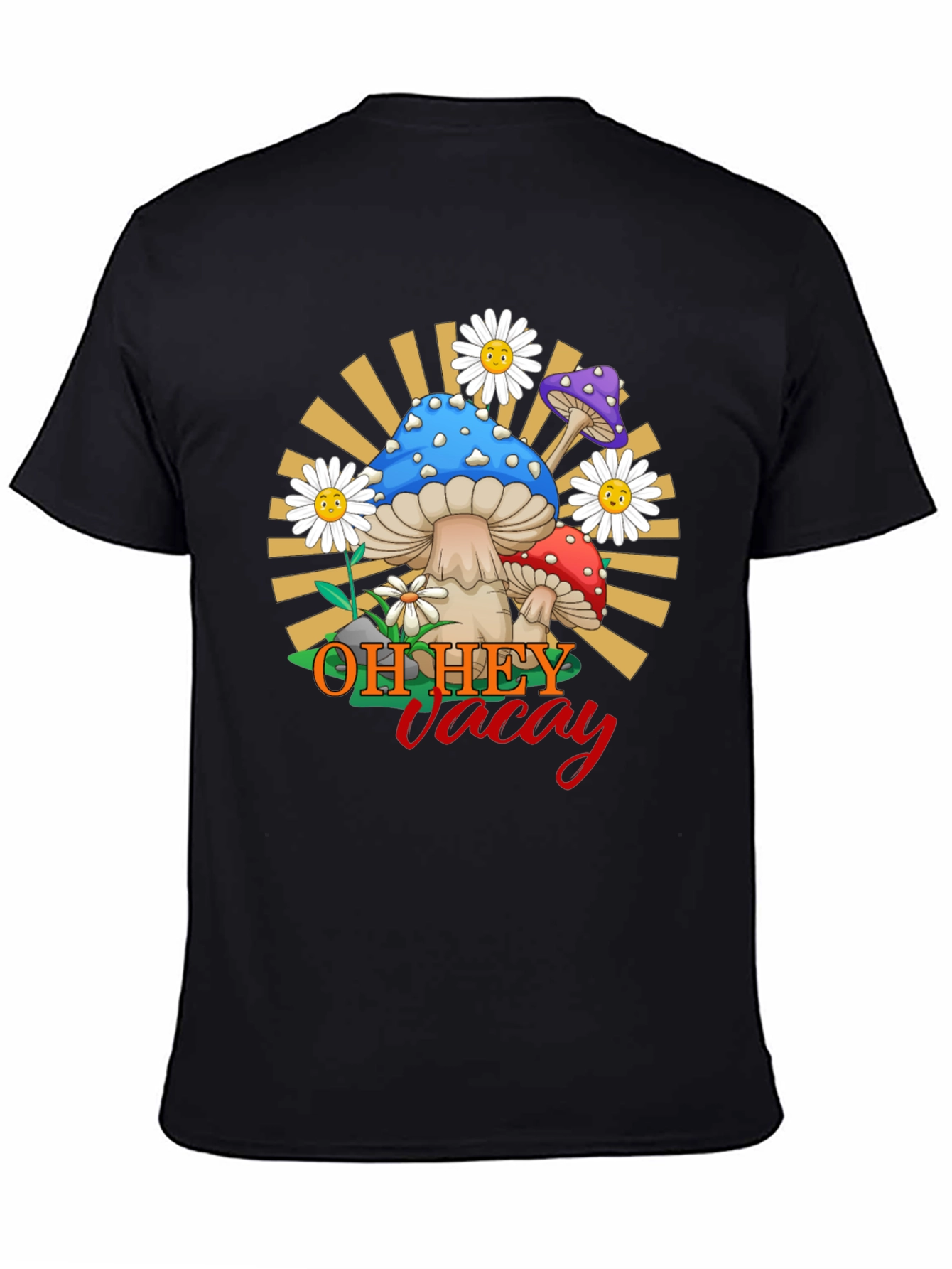 Oh Hey Vacay Mushroom Graphic Tee