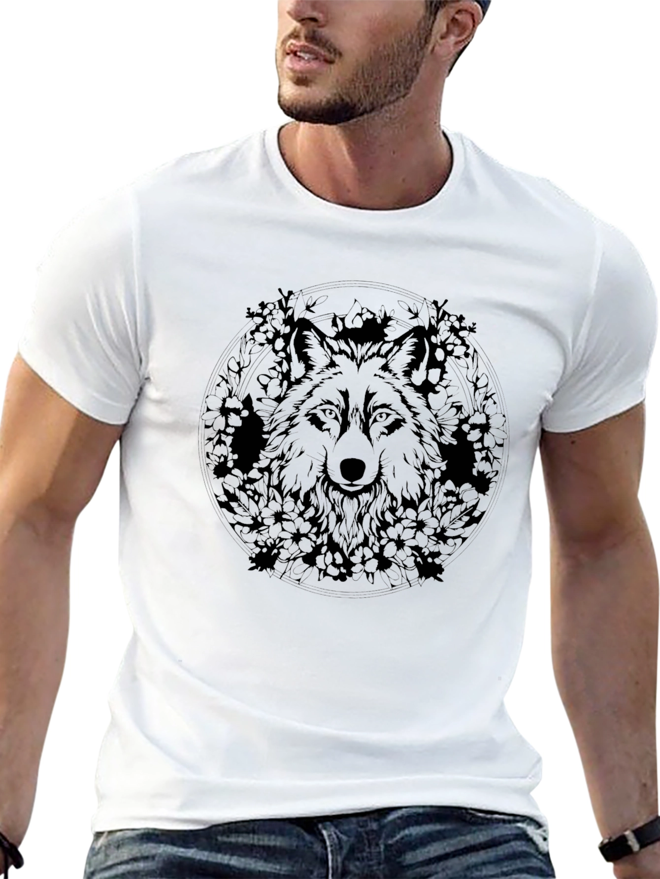 Black Wolf Graphic T-Shirt