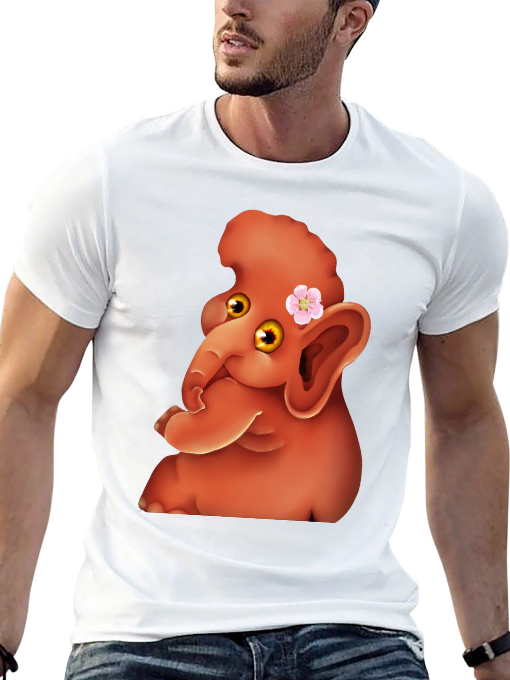 Cartoon Elephant Tee