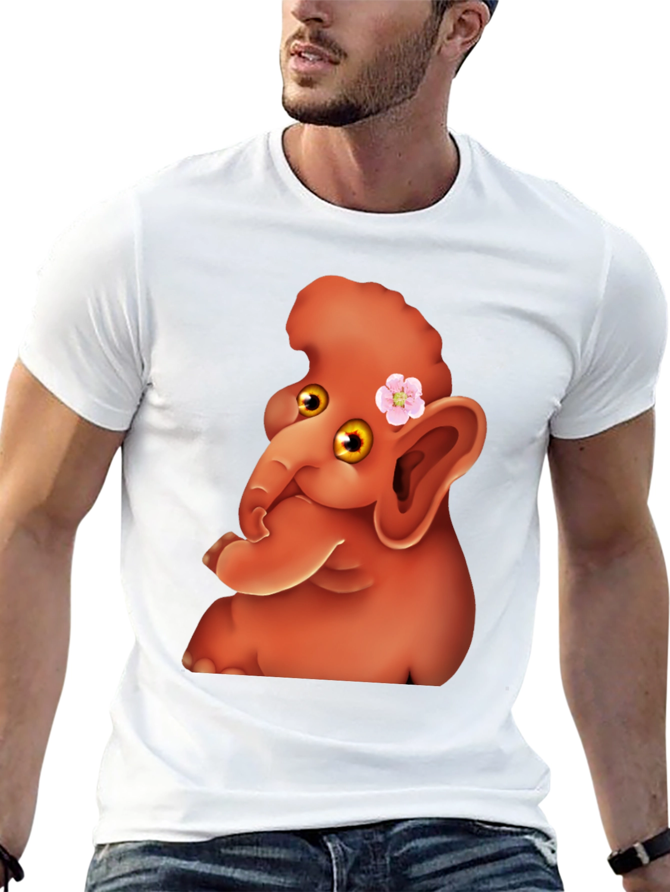 Cartoon Elephant Tee