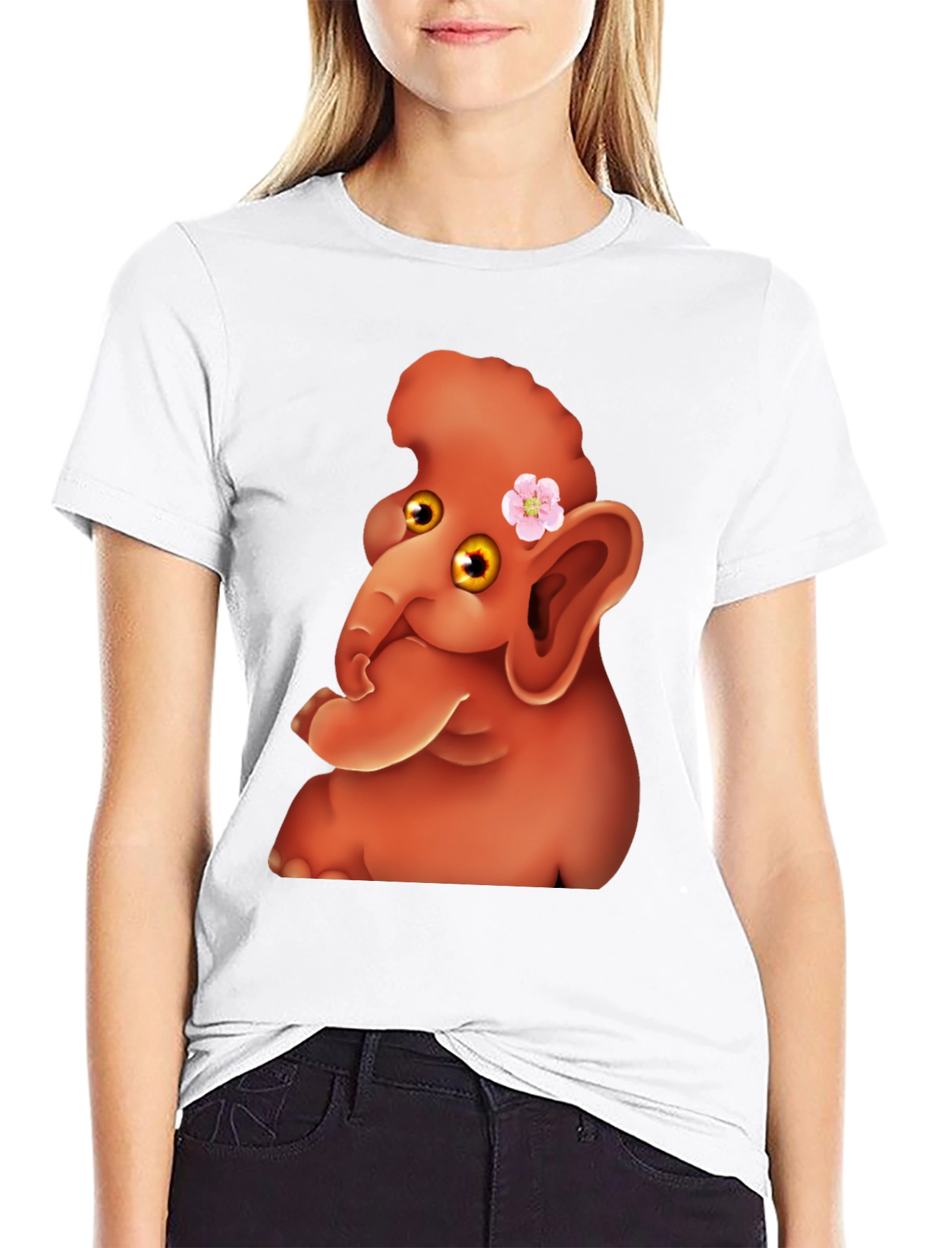 Cartoon Elephant Tee