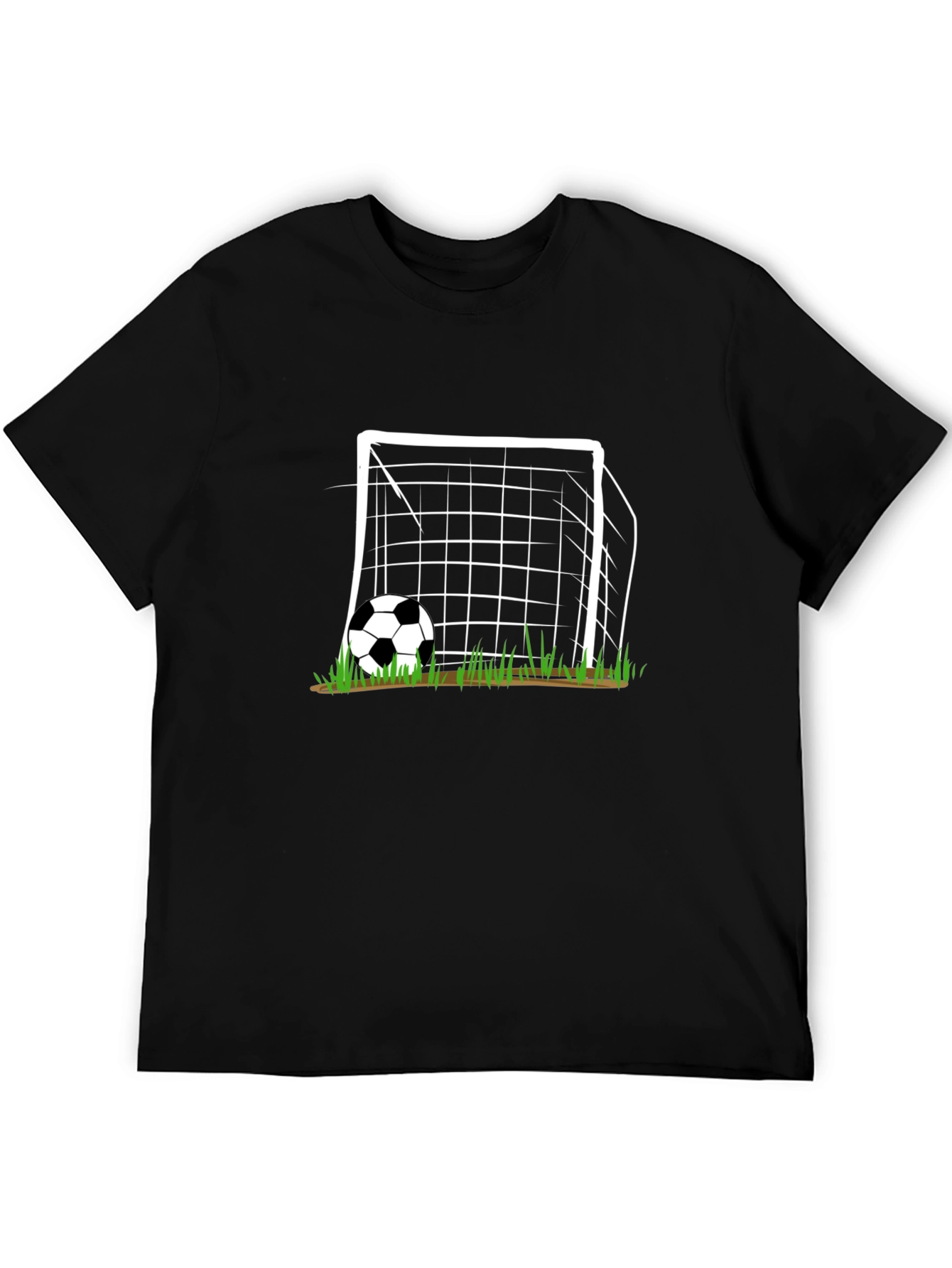 Soccer Goal Graphic T-Shirt - Black