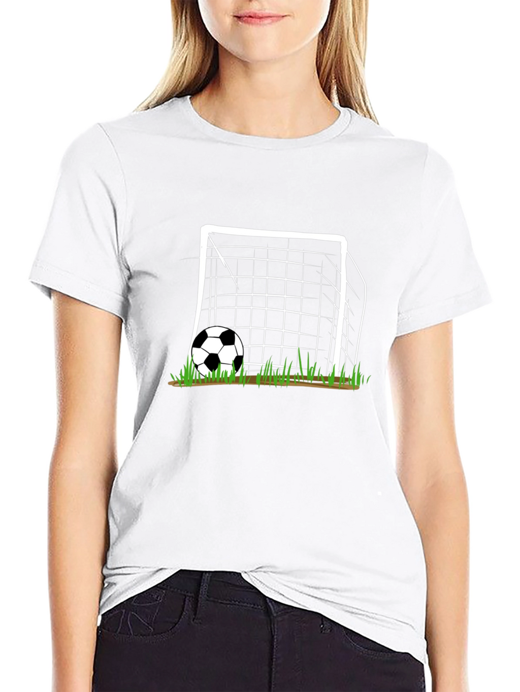 Soccer Goal Graphic T-Shirt - Black