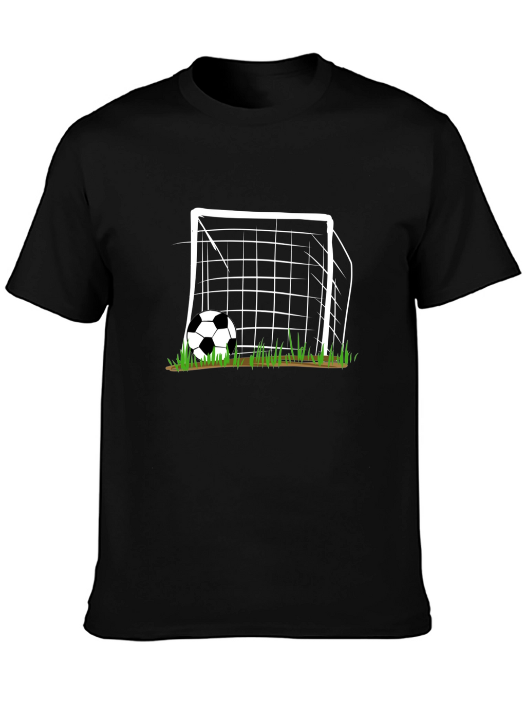 Soccer Goal Graphic T-Shirt - Black