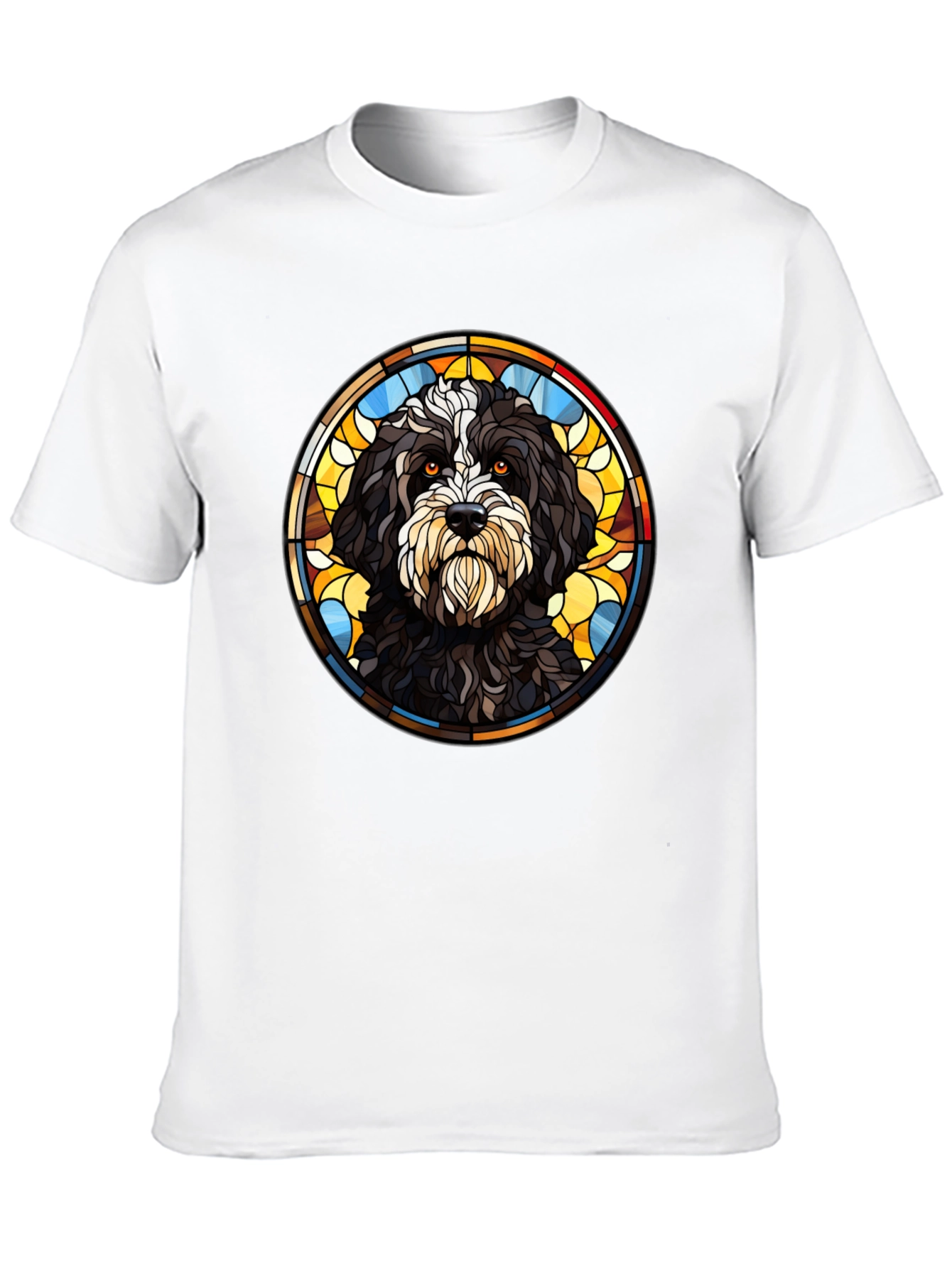 Dog Stained Glass Graphic Tee