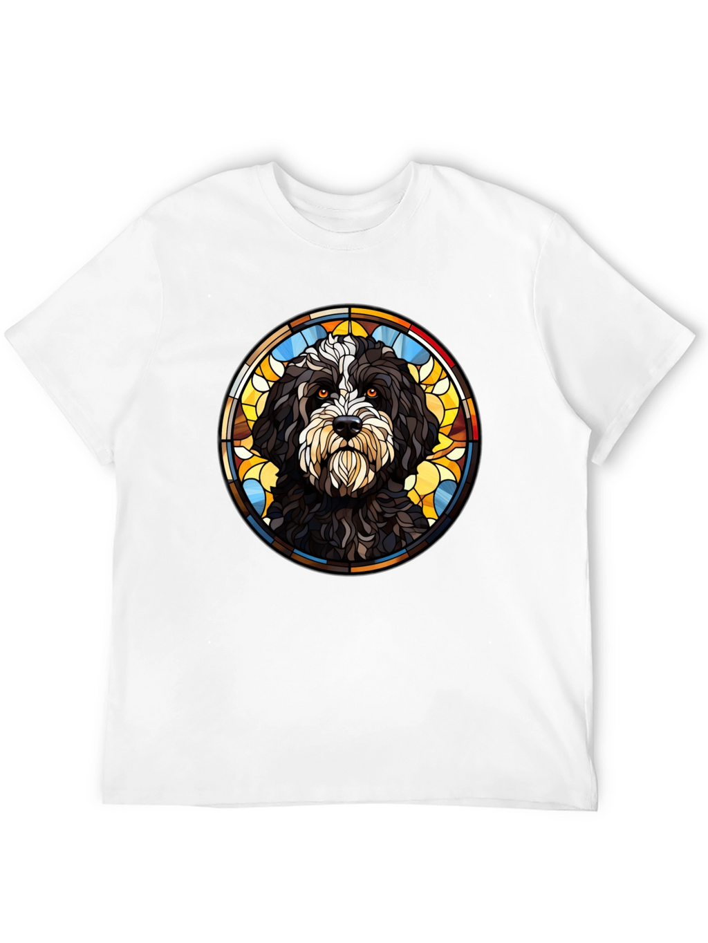 Dog Stained Glass Graphic Tee