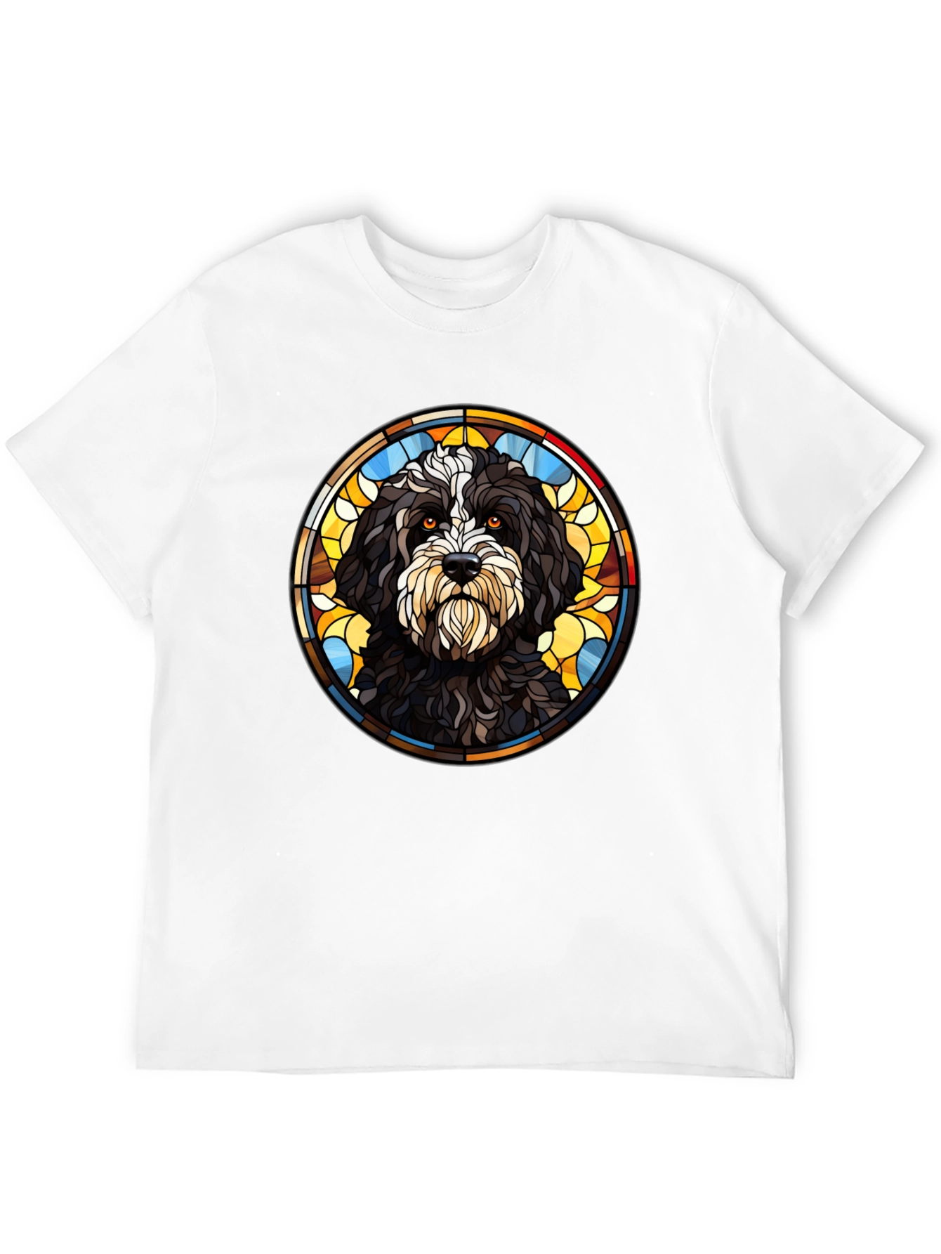 Dog Stained Glass Graphic Tee