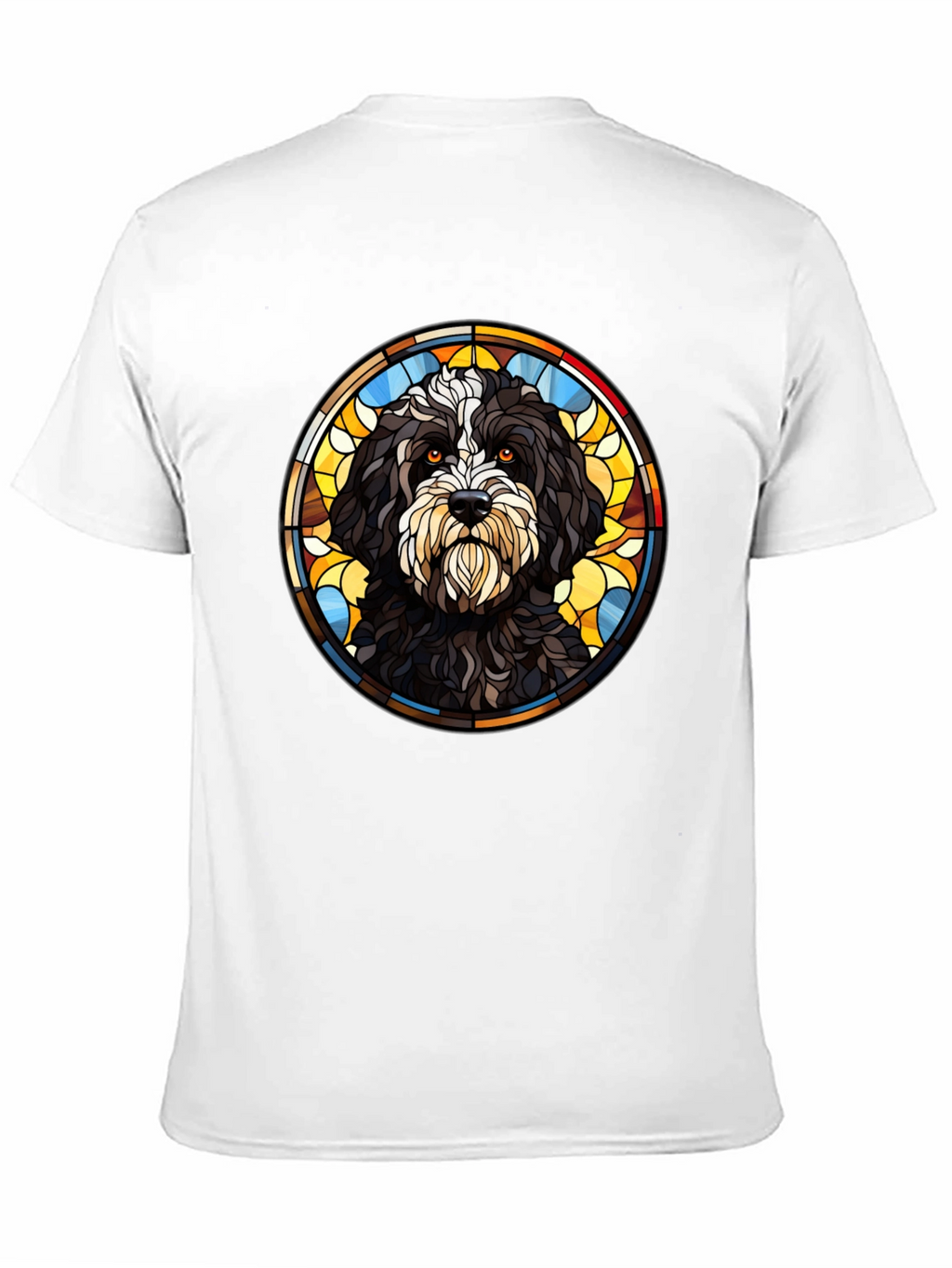 Dog Stained Glass Graphic Tee