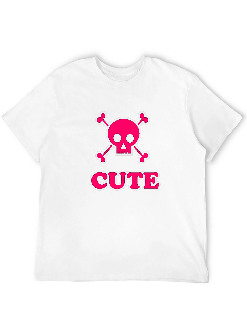 Cute Skull & Crossbones Graphic Tee - Black