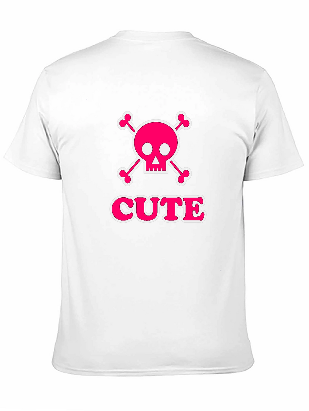 Cute Skull & Crossbones Graphic Tee - Black
