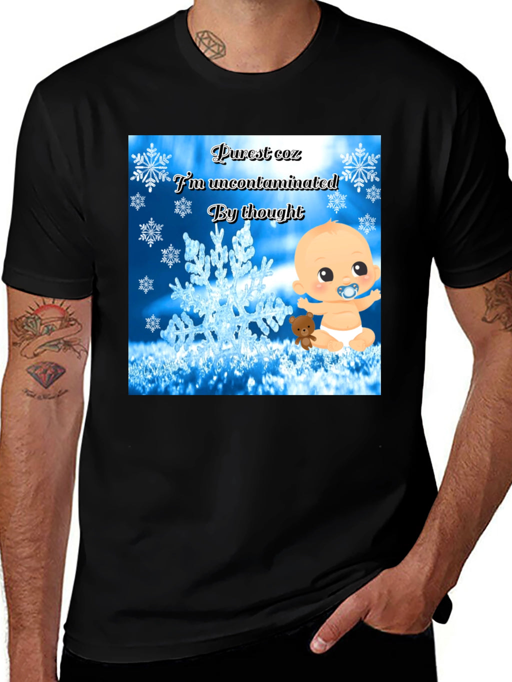 Purest Baby Graphic Tee -  Uncontaminated Thought T-Shirt