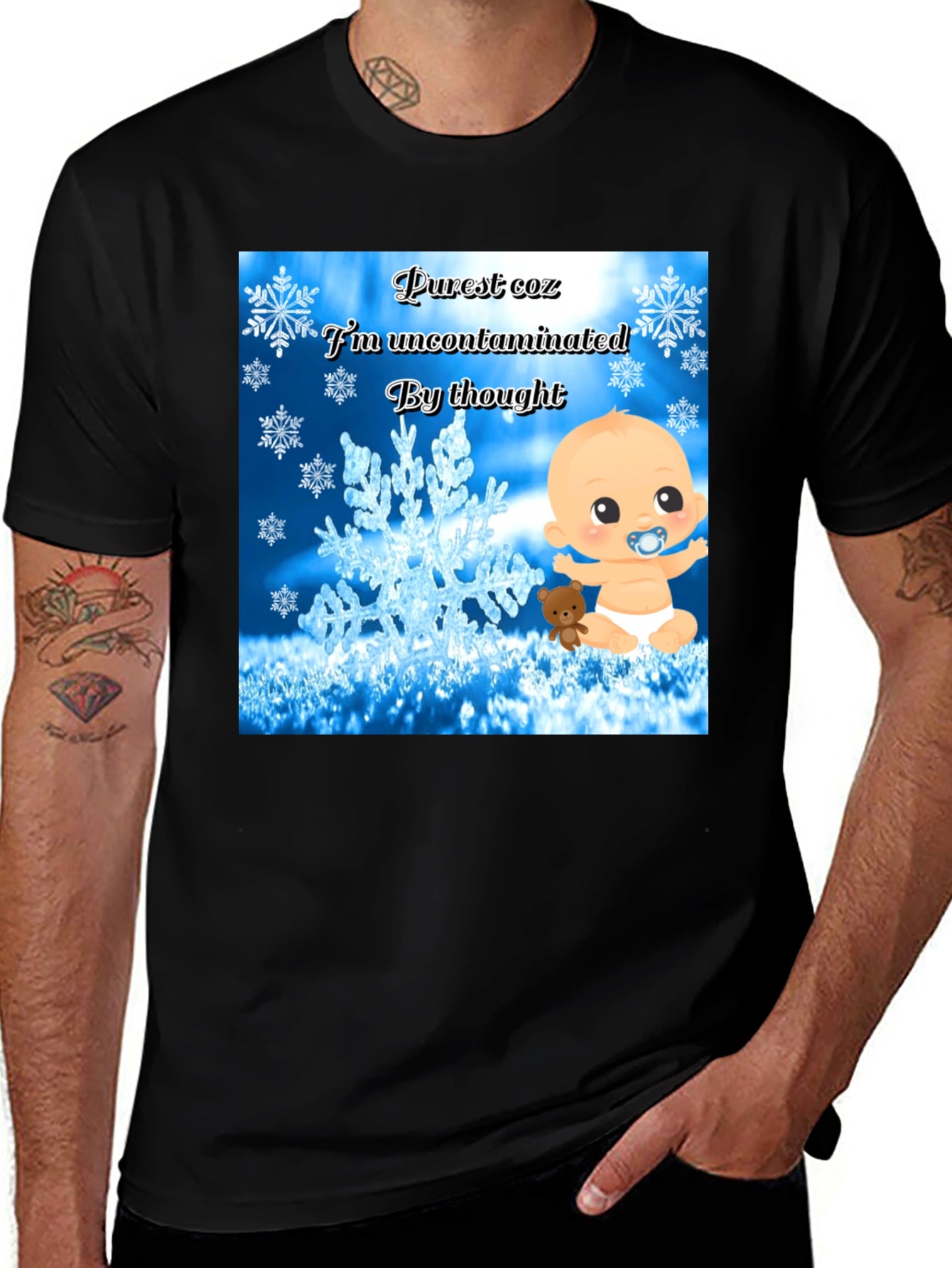 Purest Baby Graphic Tee -  Uncontaminated Thought T-Shirt