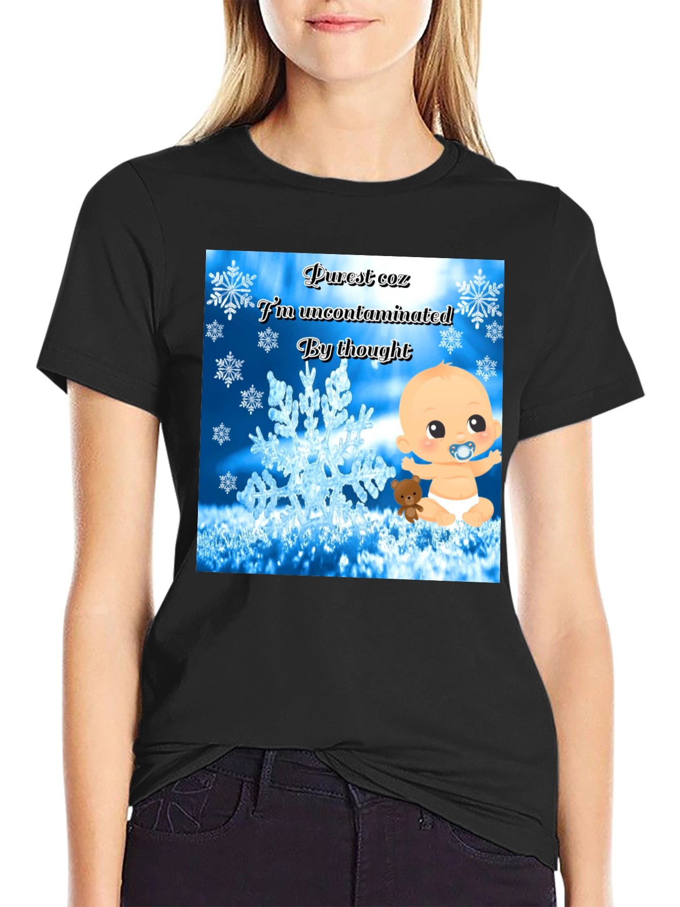 Purest Baby Graphic Tee -  Uncontaminated Thought T-Shirt