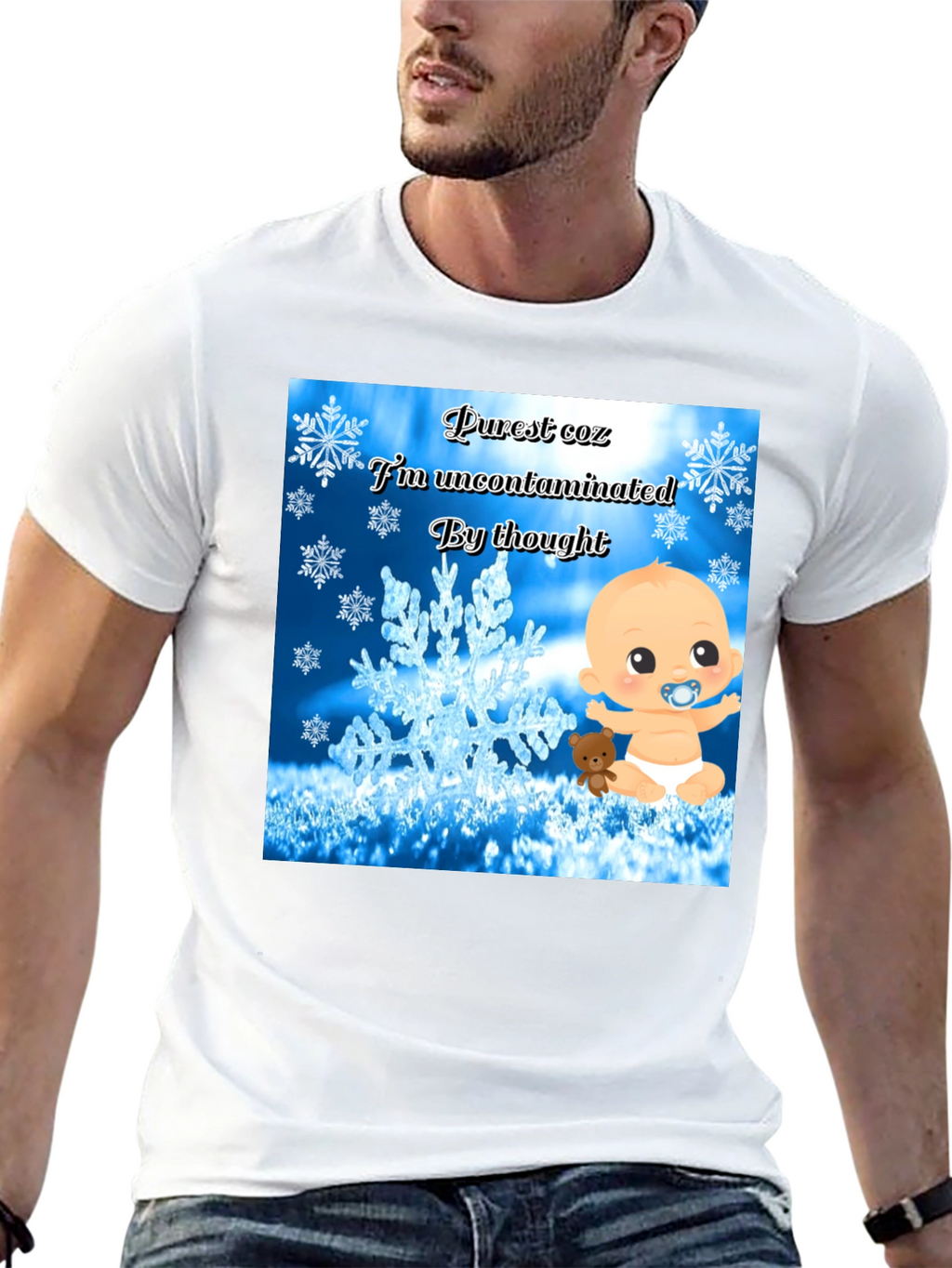Purest Baby Graphic Tee -  Uncontaminated Thought T-Shirt
