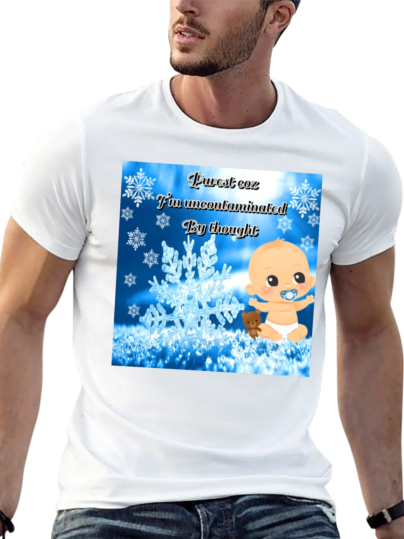 Purest Baby Graphic Tee -  Uncontaminated Thought T-Shirt