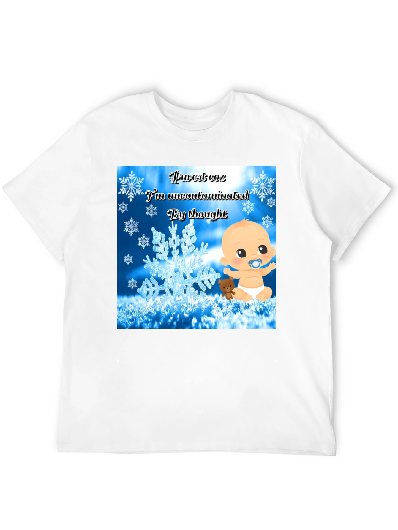Purest Baby Graphic Tee -  Uncontaminated Thought T-Shirt