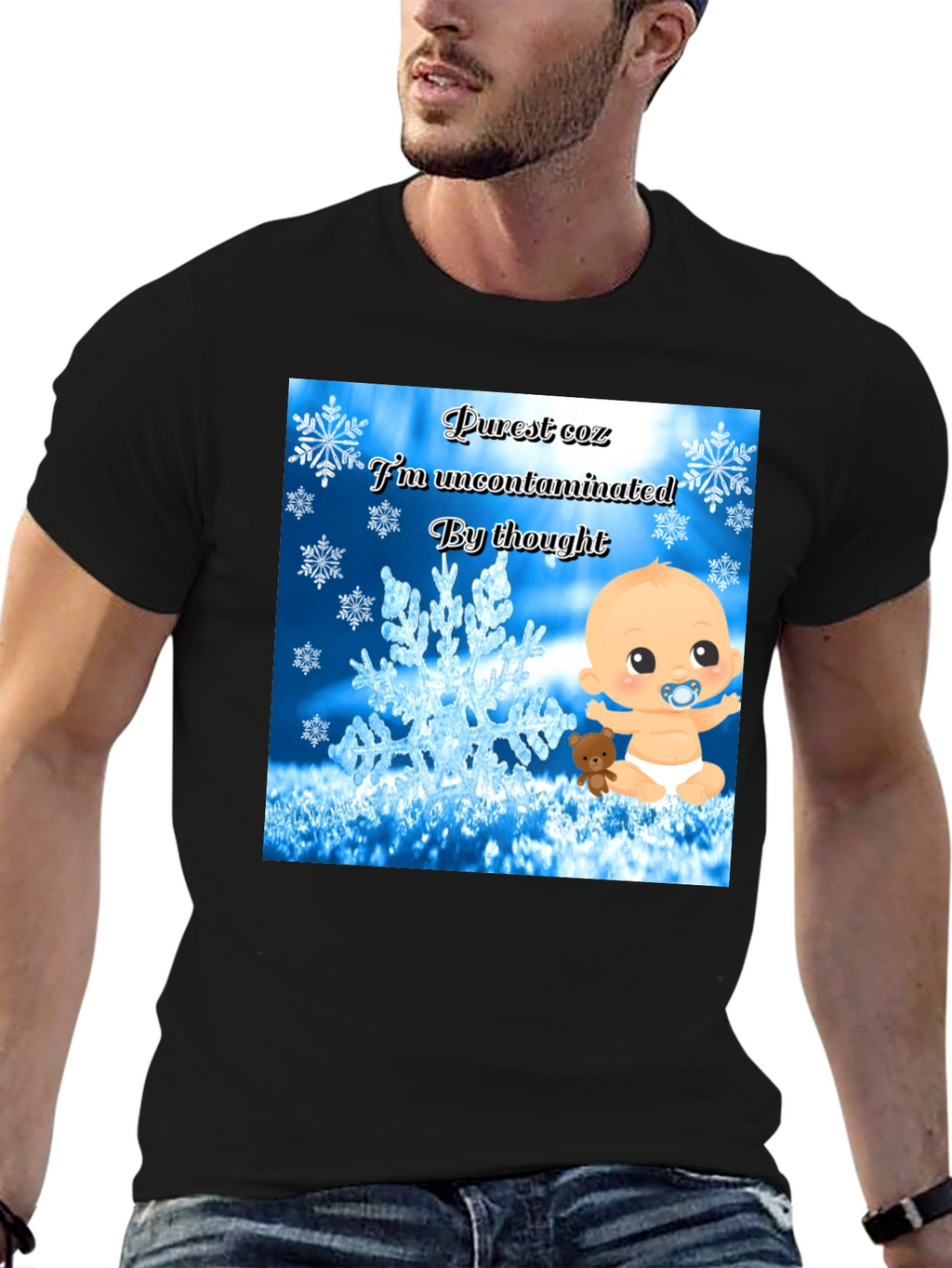 Purest Baby Graphic Tee -  Uncontaminated Thought T-Shirt