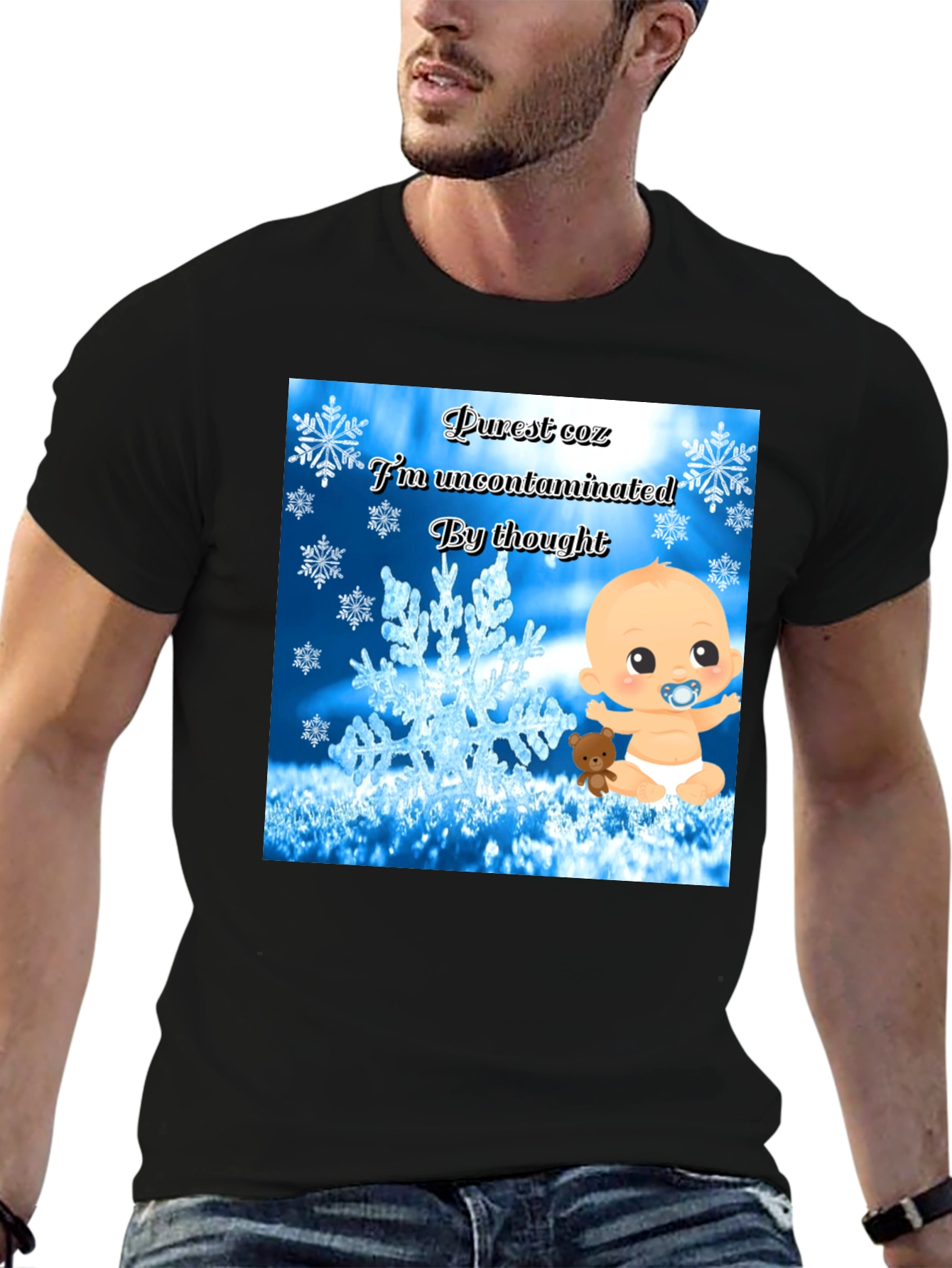 Purest Baby Graphic Tee -  Uncontaminated Thought T-Shirt