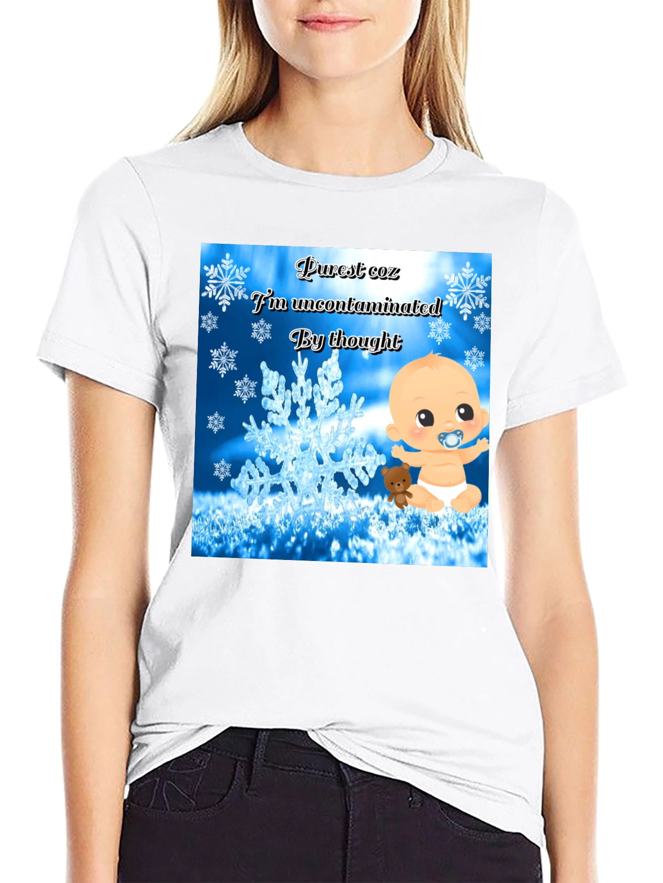 Purest Baby Graphic Tee -  Uncontaminated Thought T-Shirt