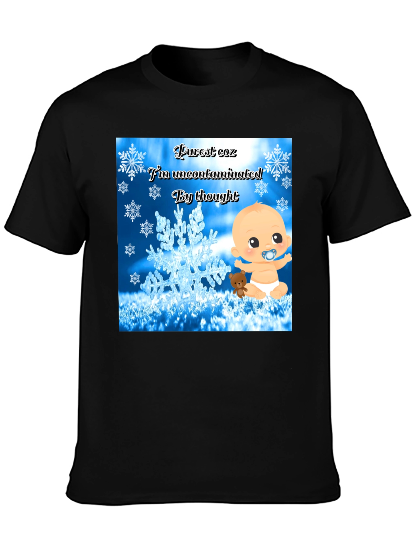 Purest Baby Graphic Tee -  Uncontaminated Thought T-Shirt