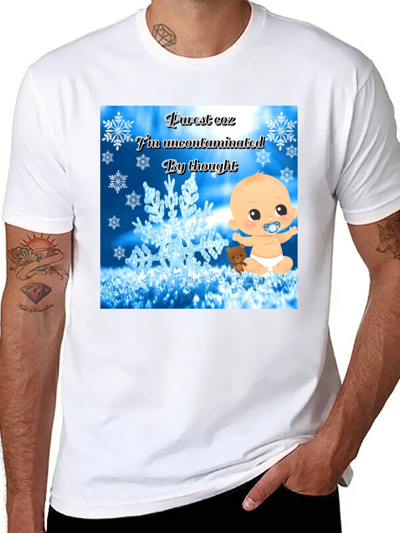 Purest Baby Graphic Tee -  Uncontaminated Thought T-Shirt