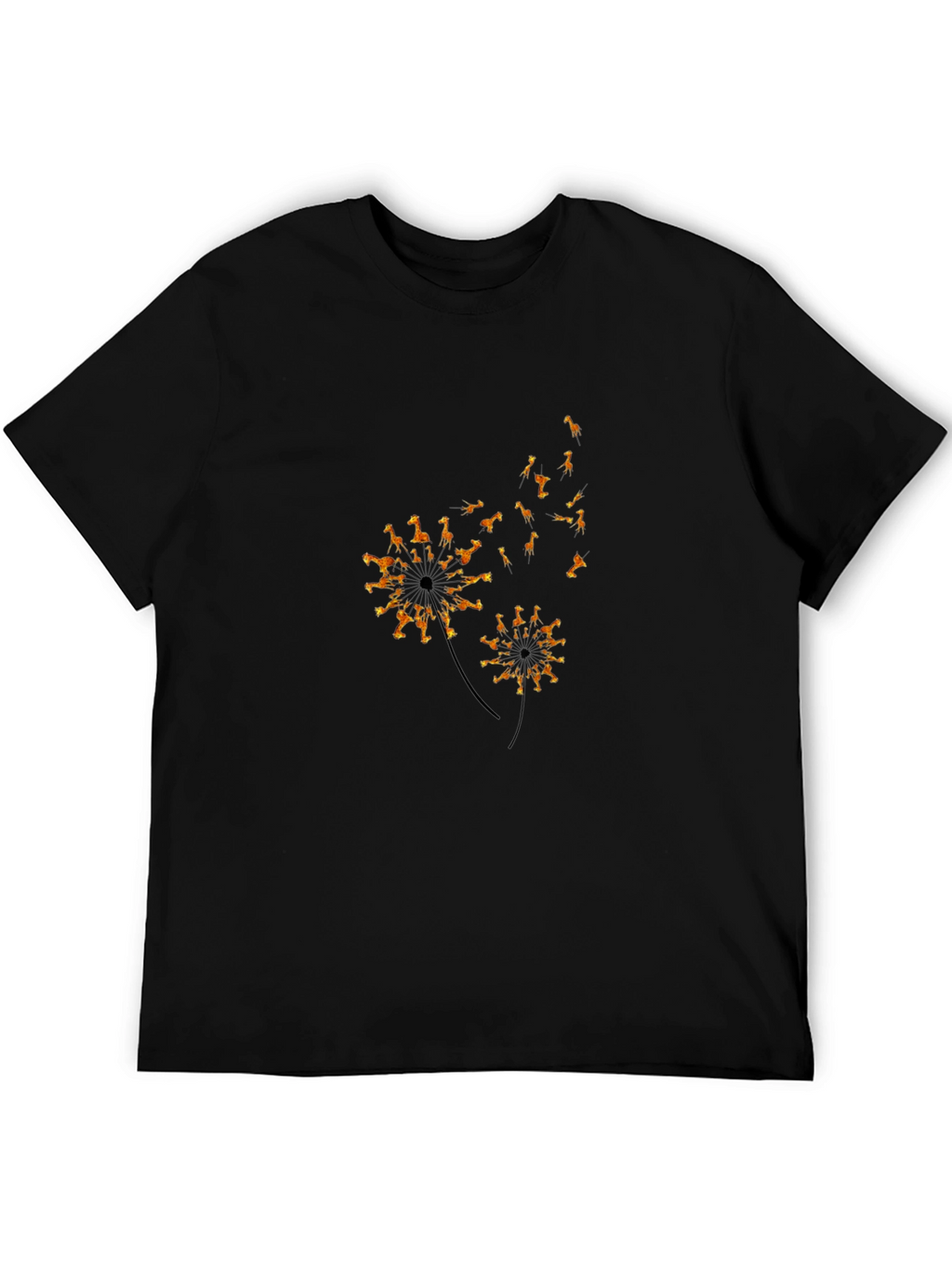 Giraffe Dandelion Graphic Tee