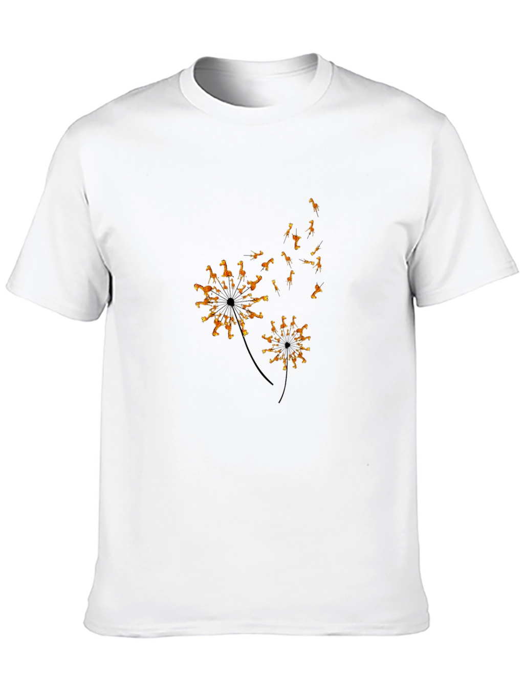 Giraffe Dandelion Graphic Tee