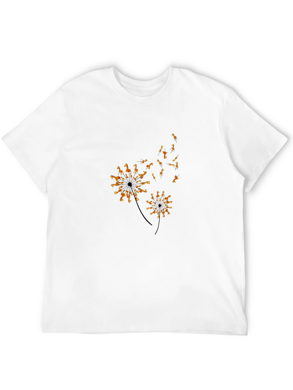 Giraffe Dandelion Graphic Tee