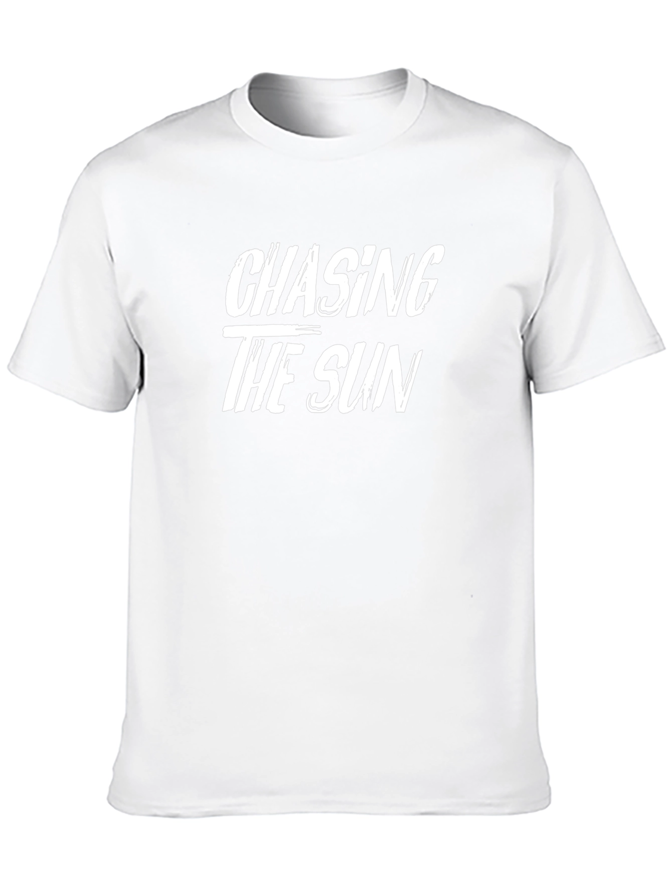 Chasing The Sun Graphic T-Shirt - Casual Black Tee