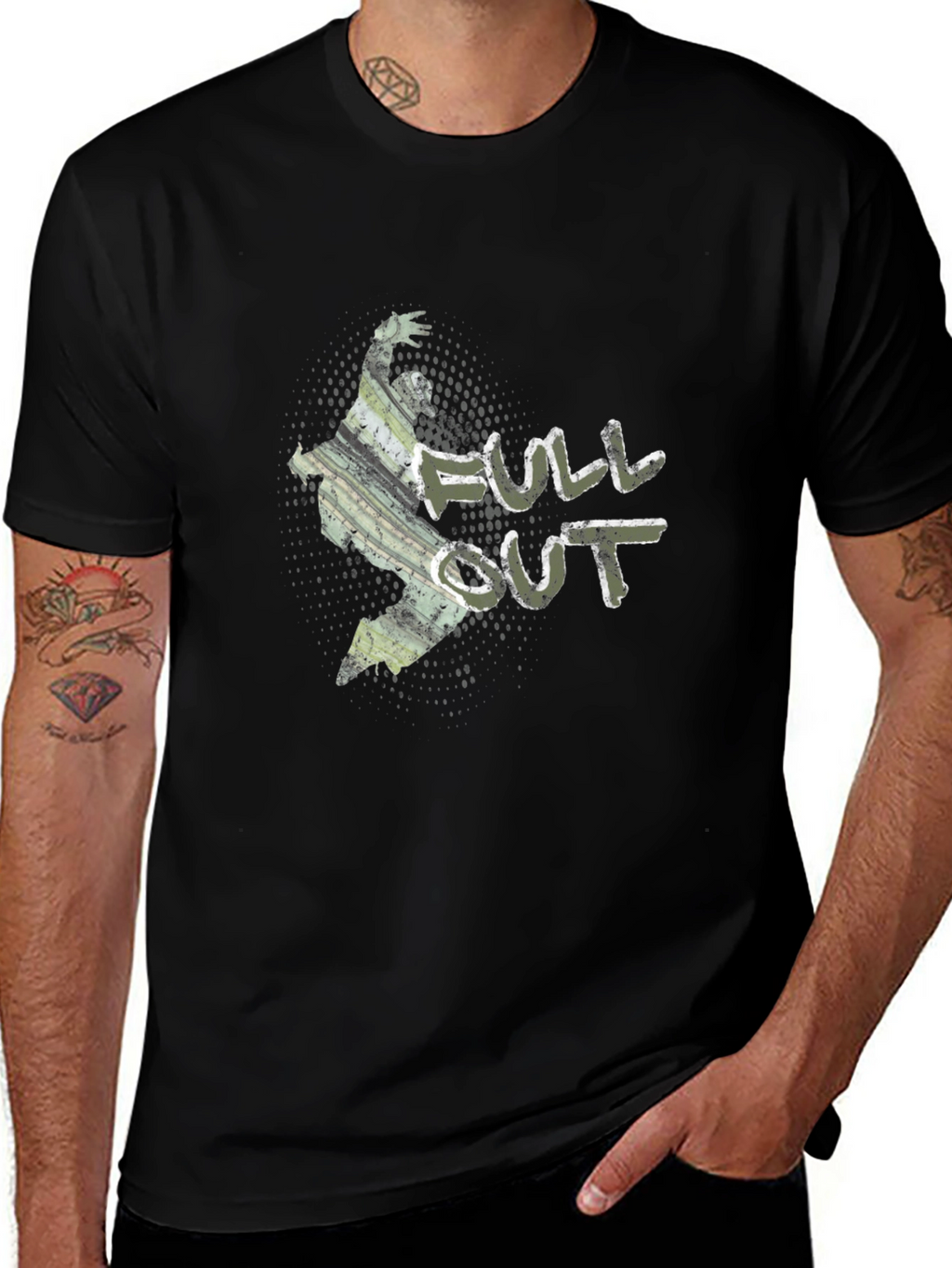 Full Out Camo Graphic Tee - Streetwear Style