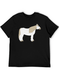 Horse Graphic Tee - Unisex Black T-Shirt
