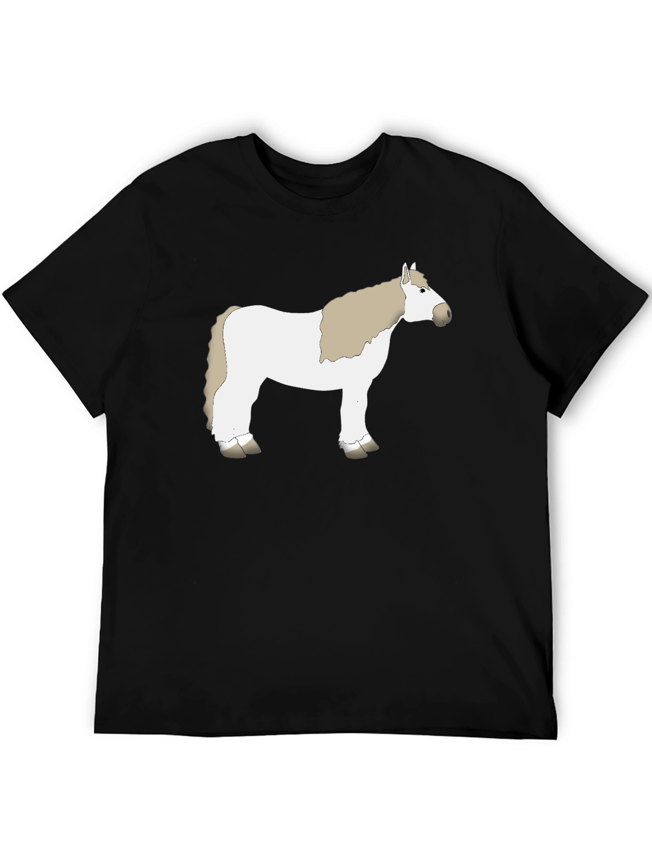 Horse Graphic Tee - Unisex Black T-Shirt