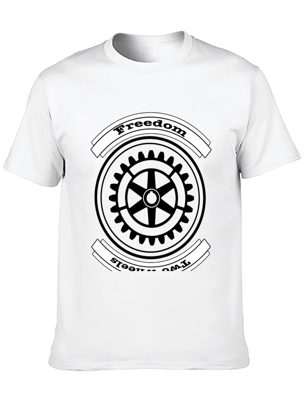 Freedom Two Wheels Graphic Tee - Black