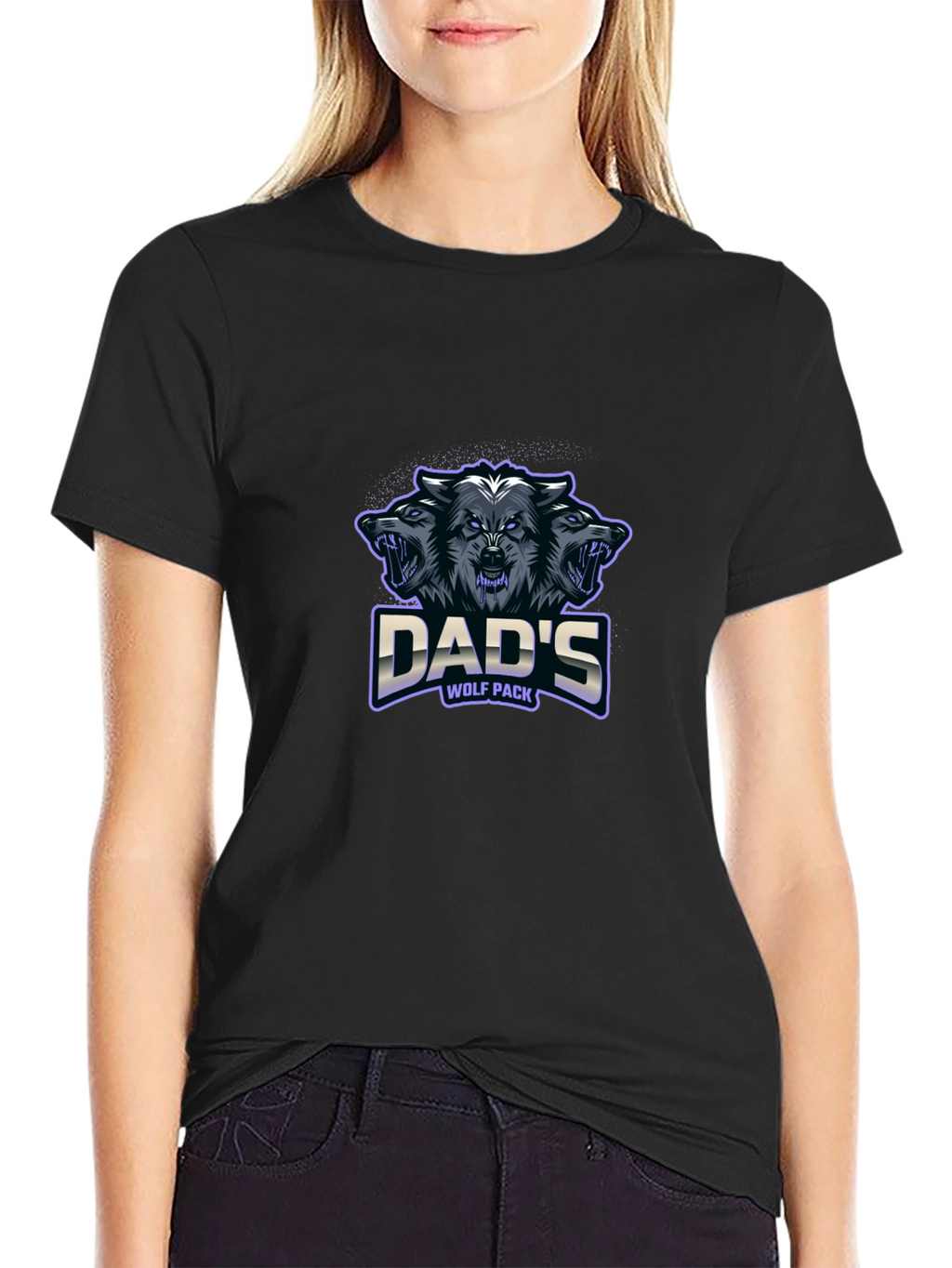Dads Wolf Pack T-Shirt - Cool Graphic Tee