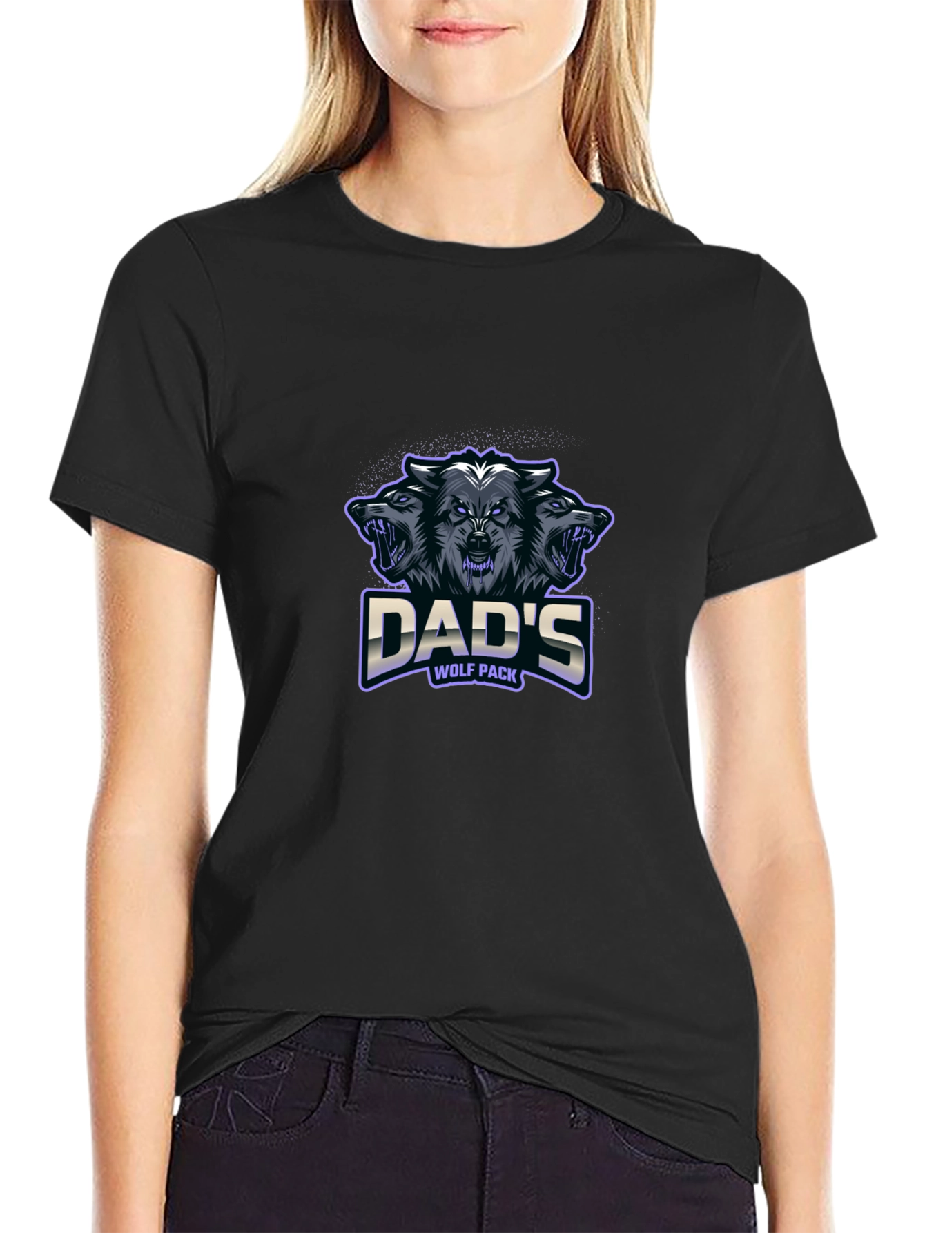Dads Wolf Pack T-Shirt - Cool Graphic Tee