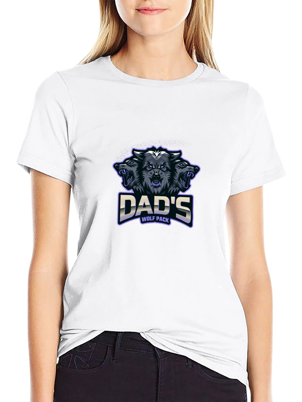 Dads Wolf Pack T-Shirt - Cool Graphic Tee