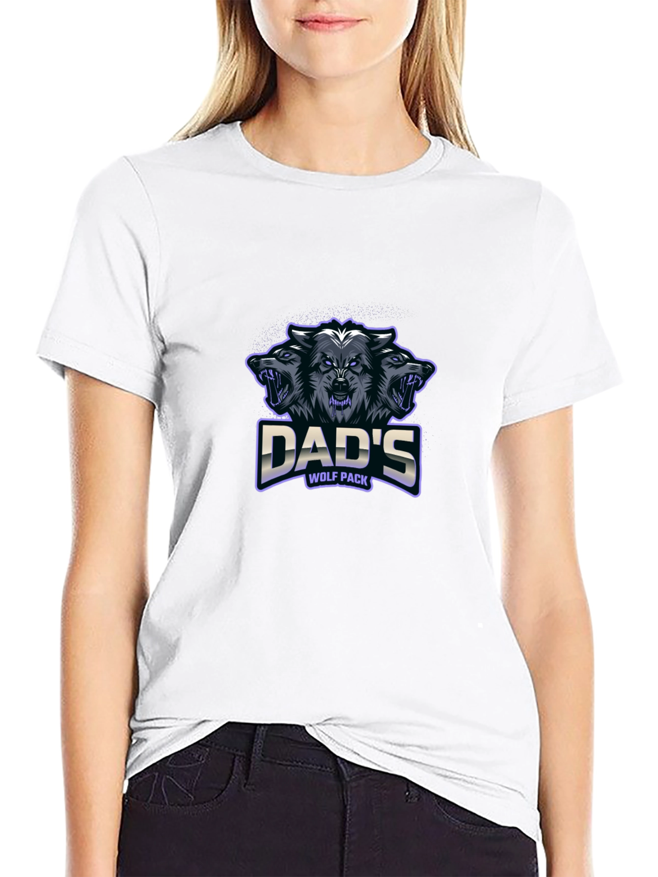 Dads Wolf Pack T-Shirt - Cool Graphic Tee