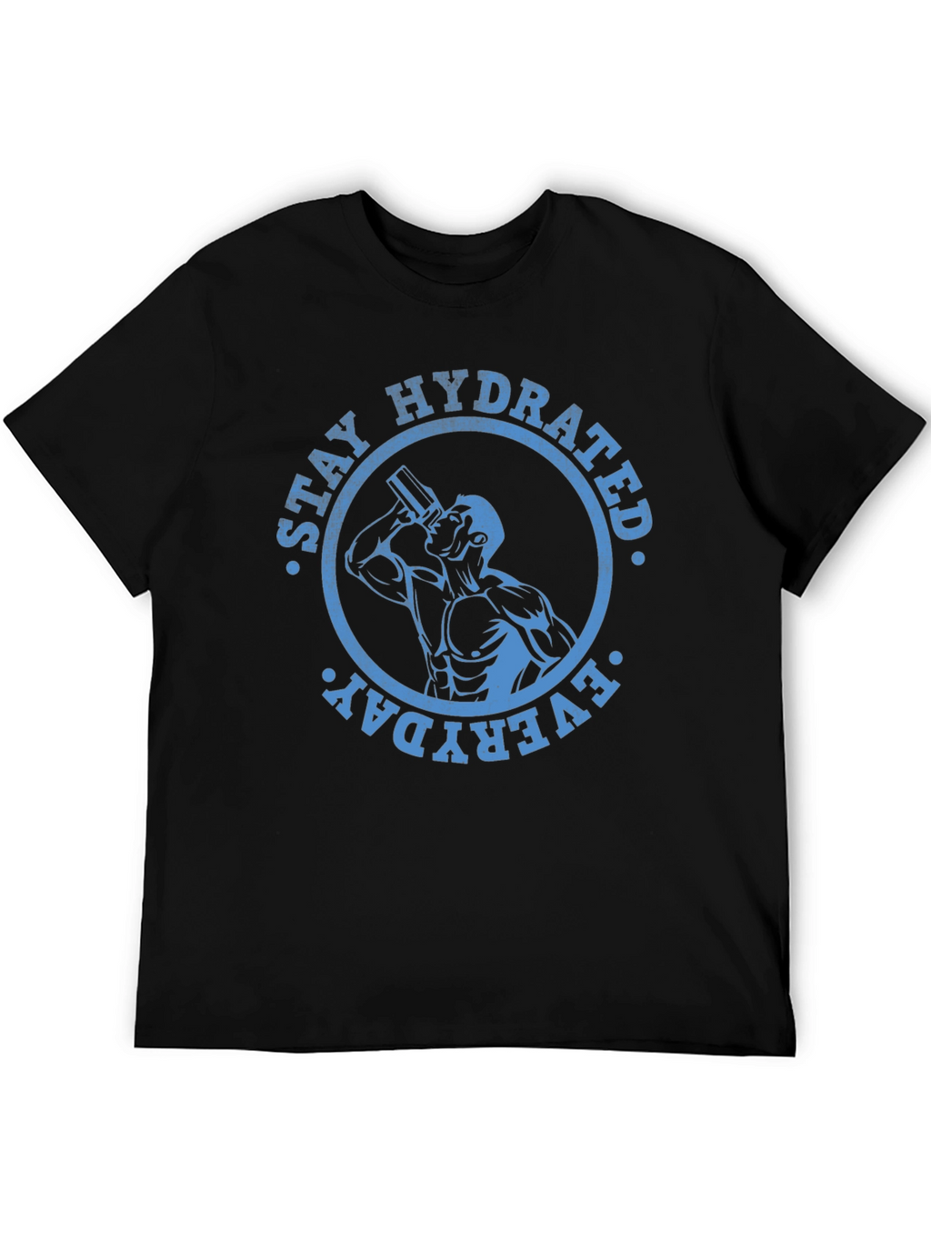 Stay Hydrated Everyday Graphic Tee - Black