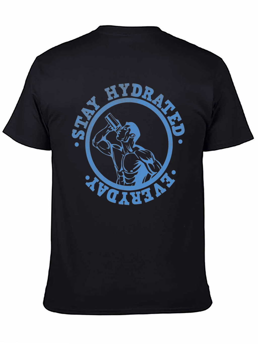 Stay Hydrated Everyday Graphic Tee - Black