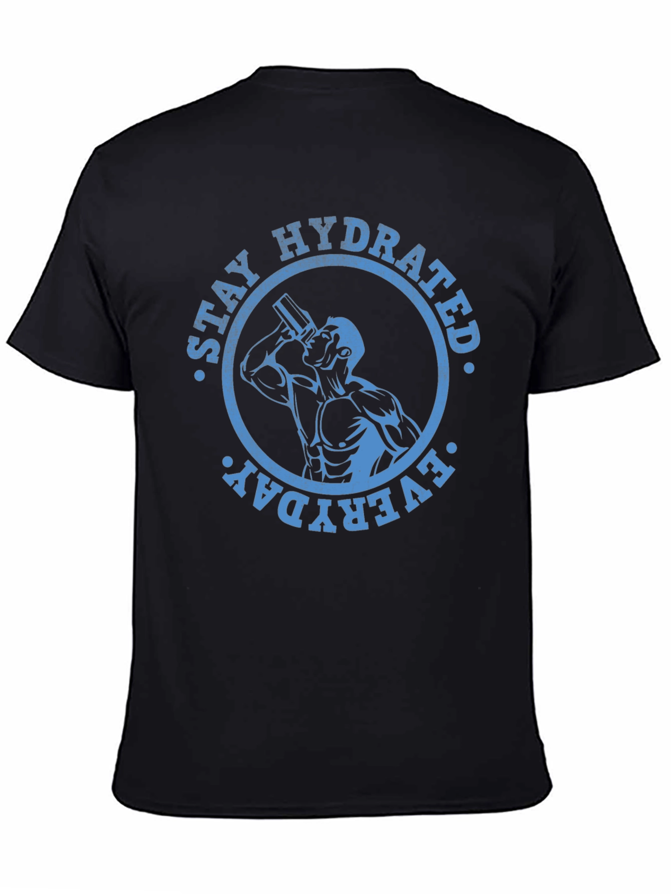 Stay Hydrated Everyday Graphic Tee - Black