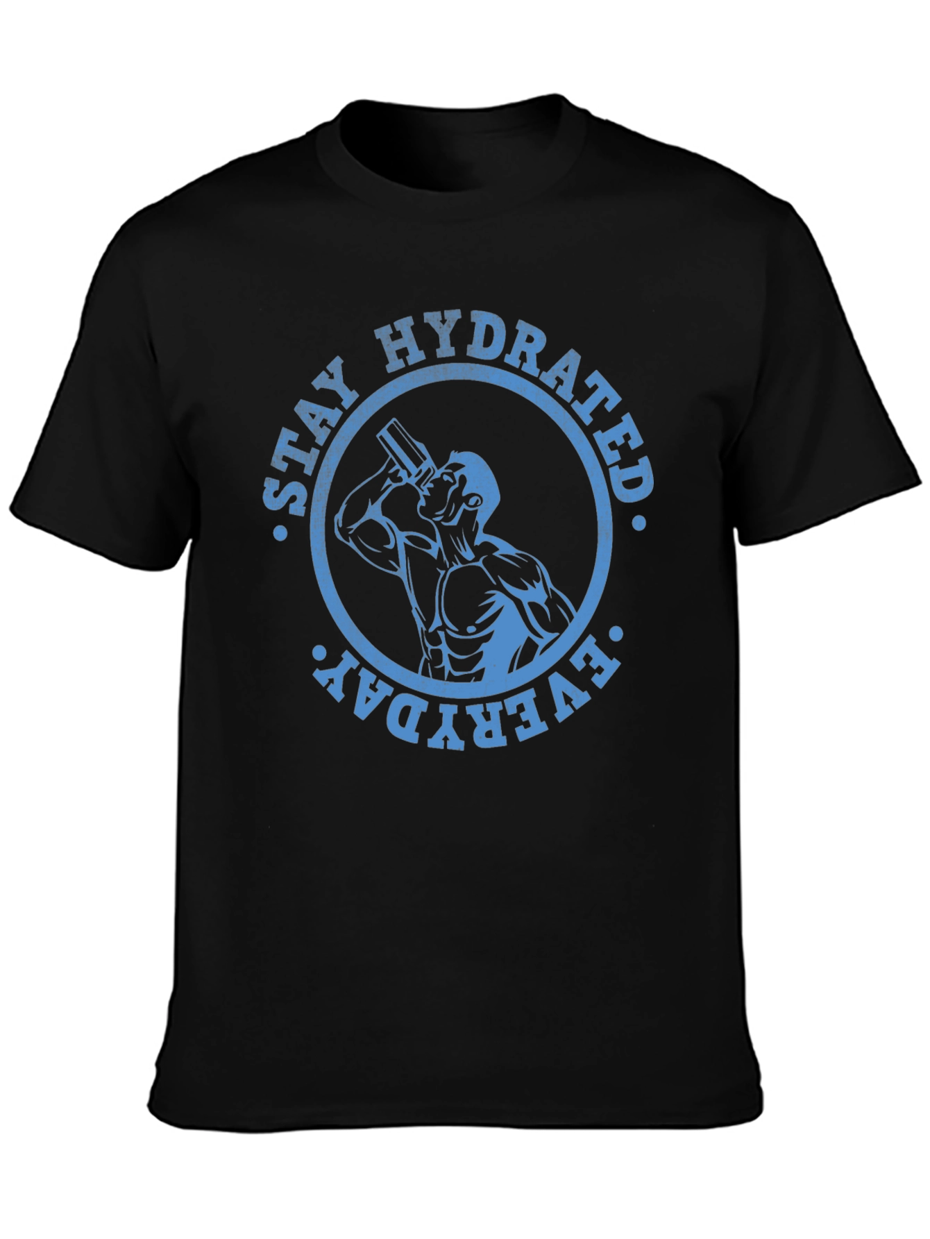 Stay Hydrated Everyday Graphic Tee - Black