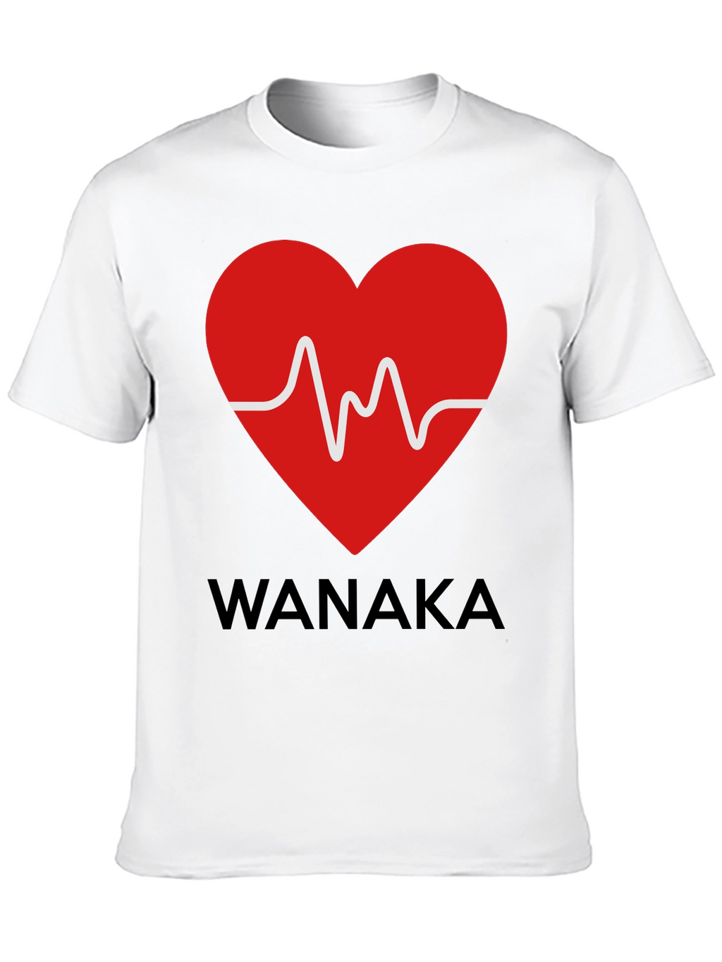 Wanaka Heartbeat T-Shirt - Stylish Black Tee