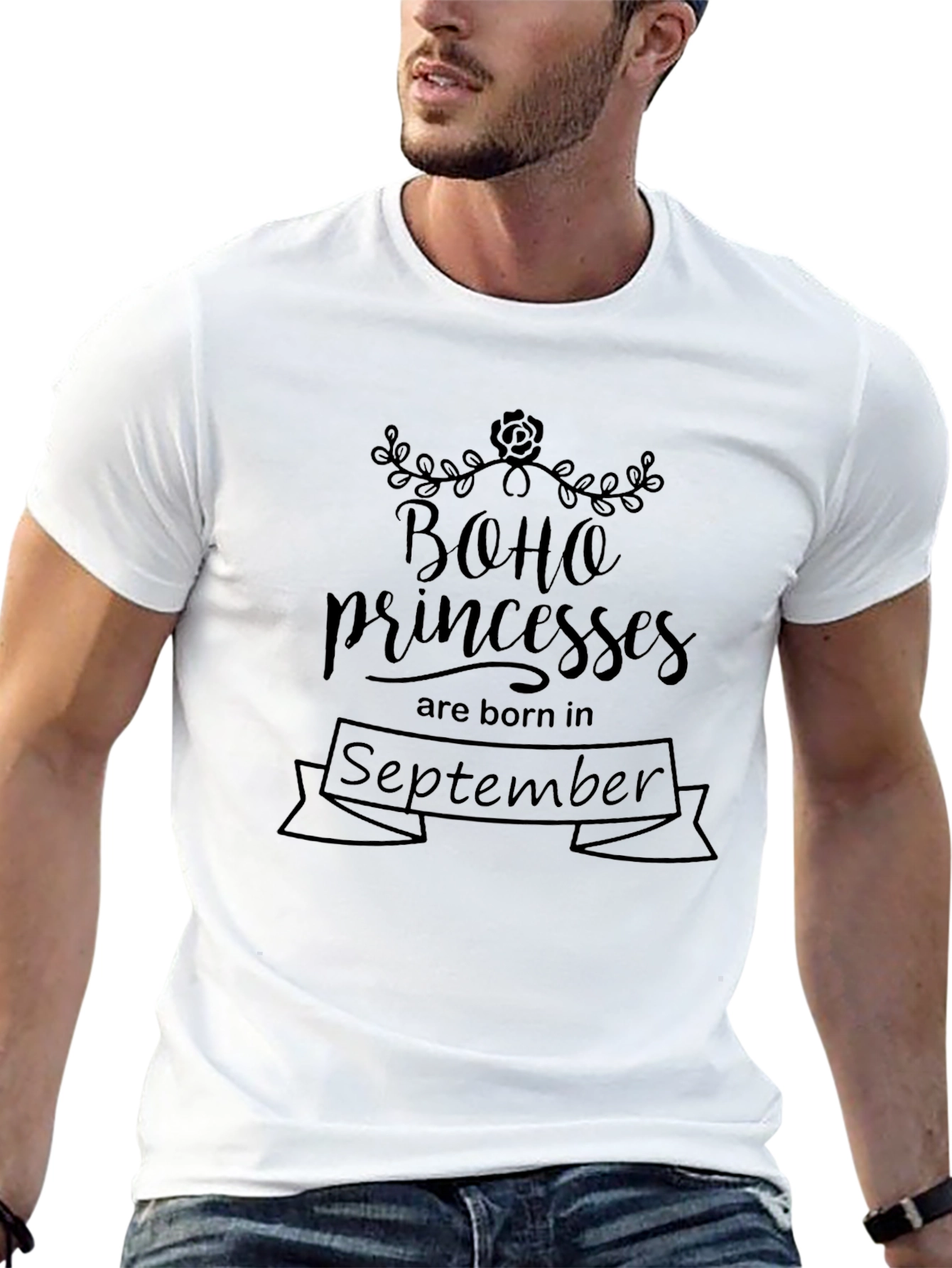Boho Princess September Birthday T-Shirt