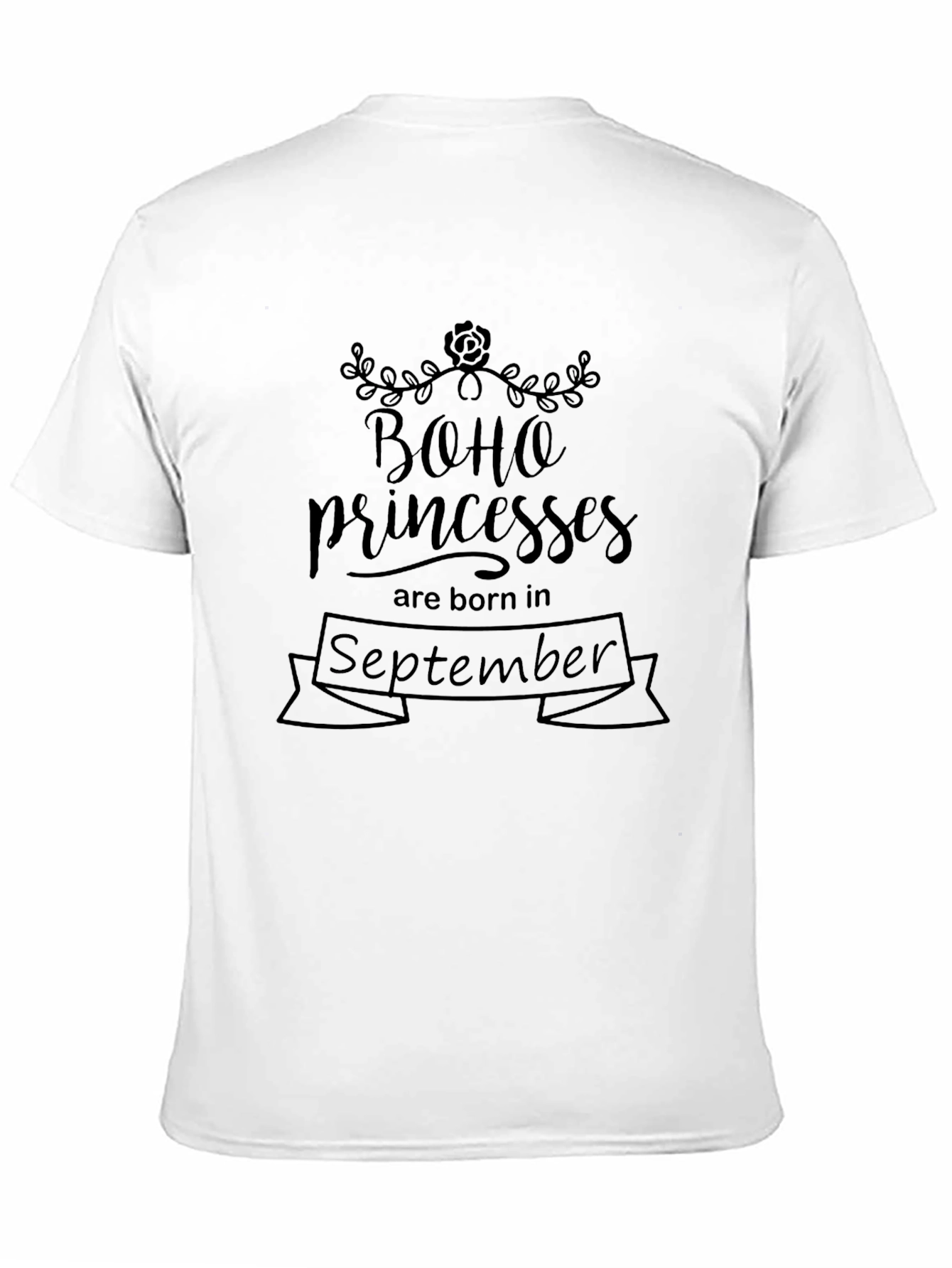 Boho Princess September Birthday T-Shirt