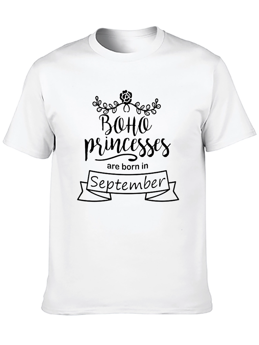 Boho Princess September Birthday T-Shirt