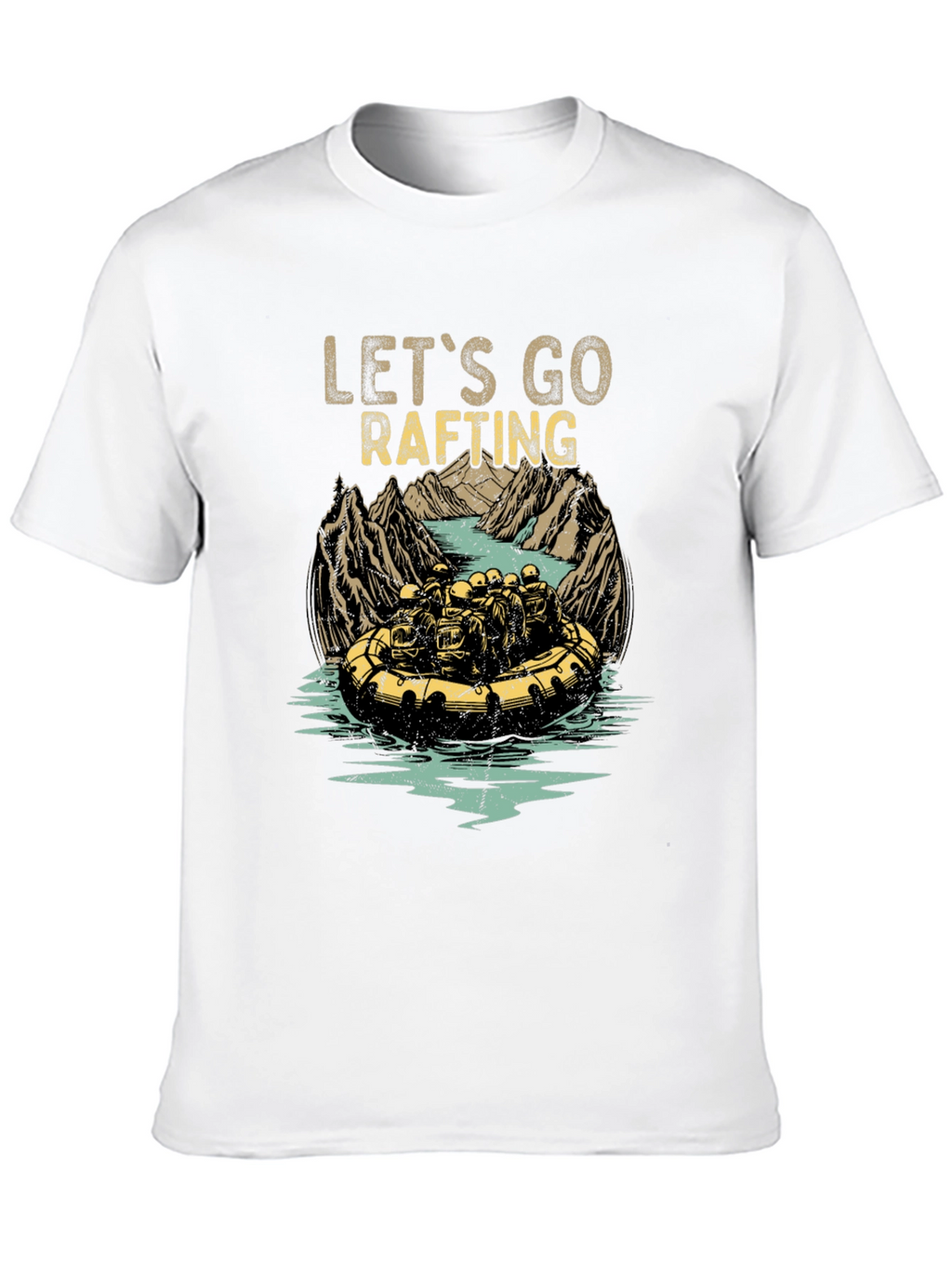 Lets Go Rafting Graphic Tee - Adventure Awaits!