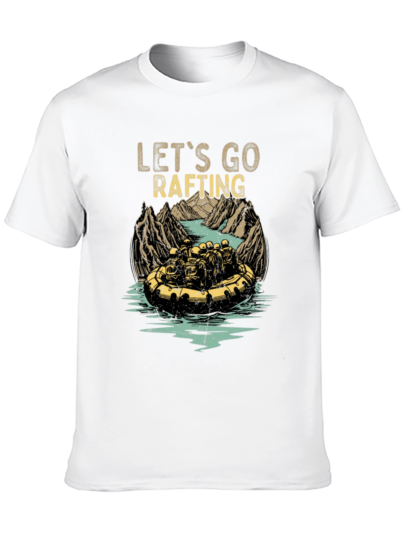 Lets Go Rafting Graphic Tee - Adventure Awaits!