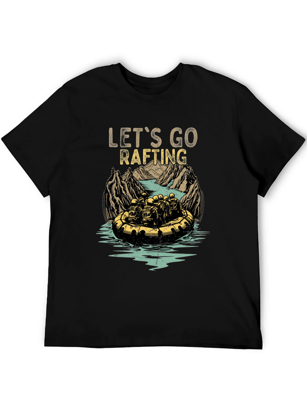 Lets Go Rafting Graphic Tee - Adventure Awaits!