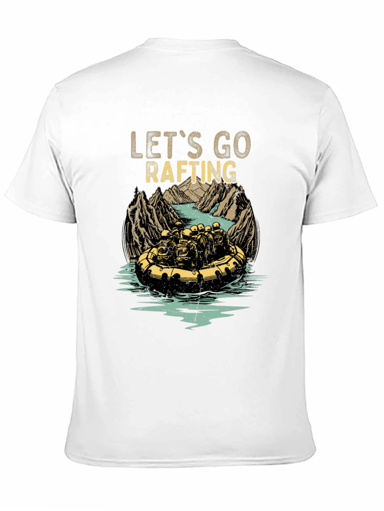 Lets Go Rafting Graphic Tee - Adventure Awaits!